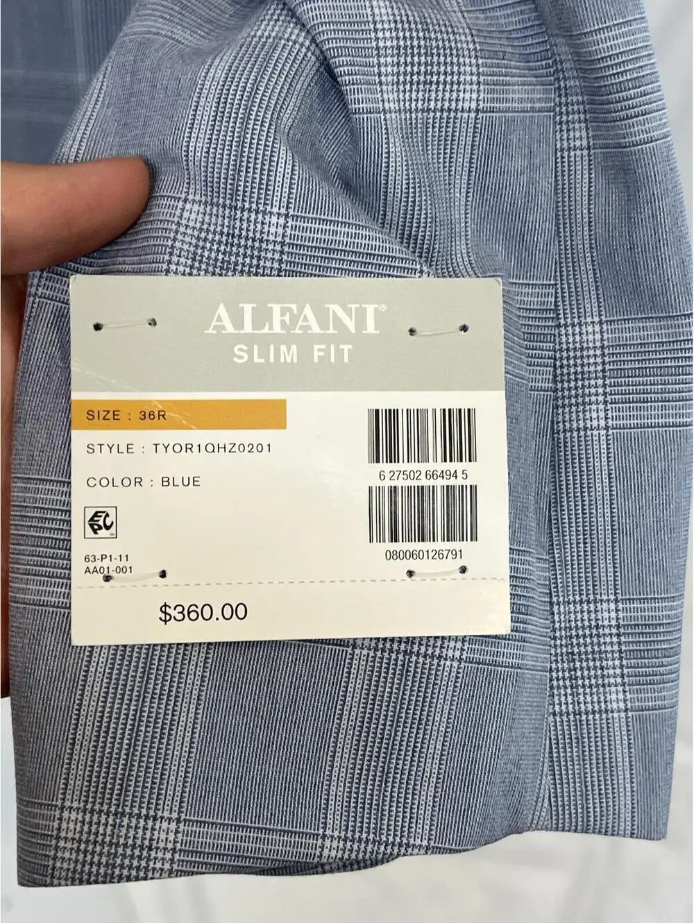 Alfani Men's Slim-Fit Plaid Suit Jacket